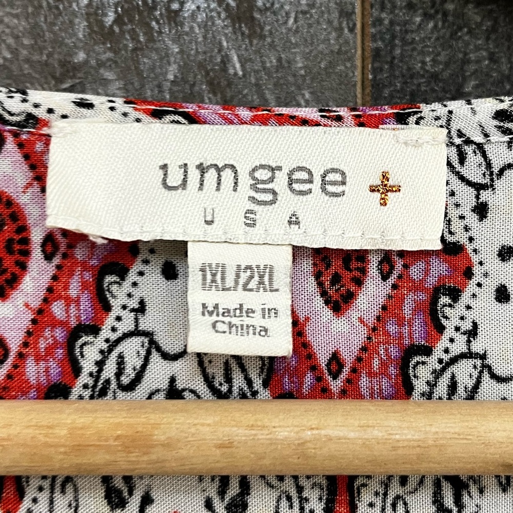 Umgee Multicolor Patterned Kimono Top - Picture 11 of 12